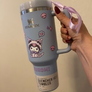 Stanley Light Blue Kuromi Tumbler with Pink Accents